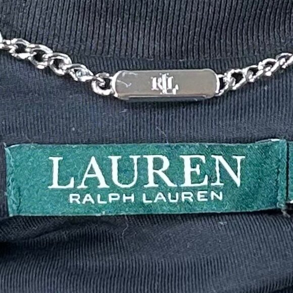 Lauren by Ralph Lauren Black Quilted Velvet Bomber Jacket Size XS - Picture 4 of 9